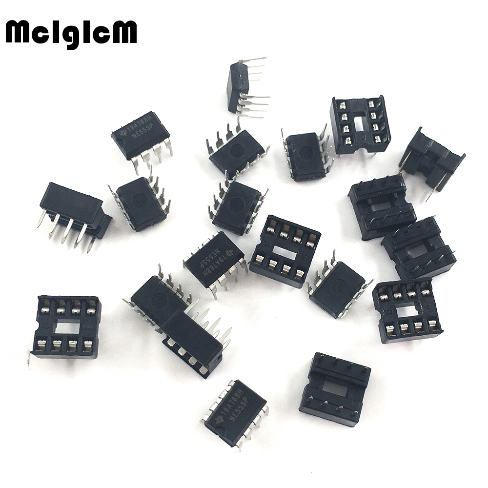 Set 20 ổ cắm 8pin DIP NE555 IC 555