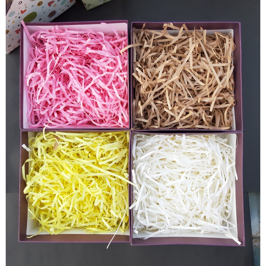 100g rơm lót hộp quà, giấy vụn lót hộp