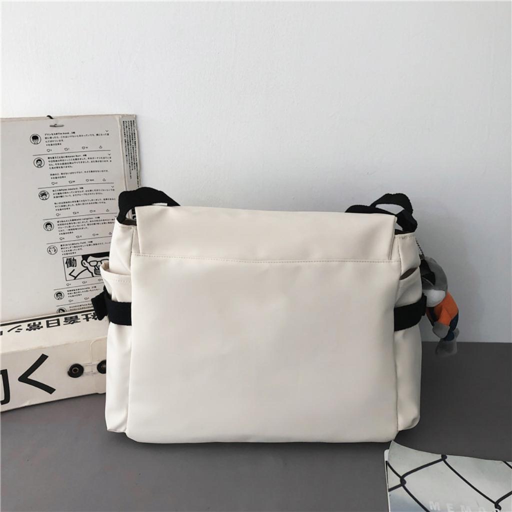 Túi Nam Nữ Đeo Chéo Đi Chơi Đi Học Unisex Phối Nhiều Màu Đựng Vừa A4, Ipad 2 Màu Đen/Trắng TDC09