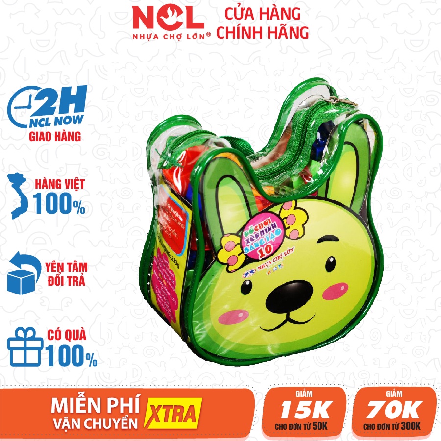 [Mã BMBAU50 giảm 10% đơn 99K] [Nhựa Chợ Lớn] Đồ chơi xếp hình trẻ em 10 - M1015-LR10