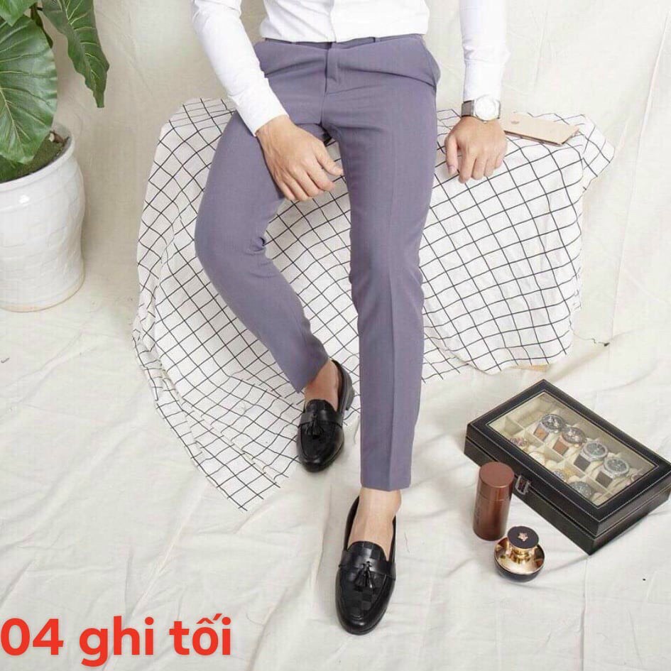 Quần âu nam Hàn Quốc đẹp TOP Menswear, quần tây nam chất vải tuyết mưa thời trang co dãn 4 chiều mềm mịn Q008