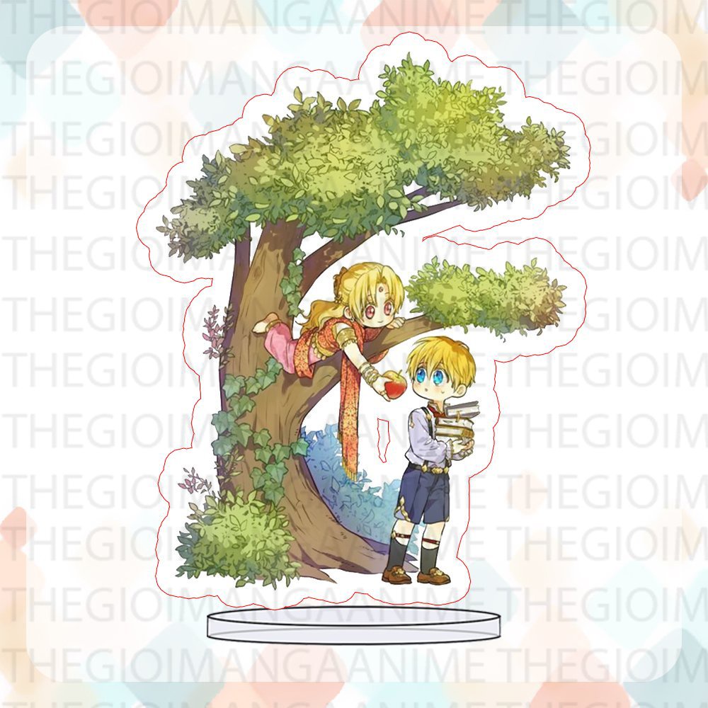 Standee Một ngày nọ tôi bỗng trở thành nàng công chúa manhwa anime mica chibi trang trí trưng bày mô hình