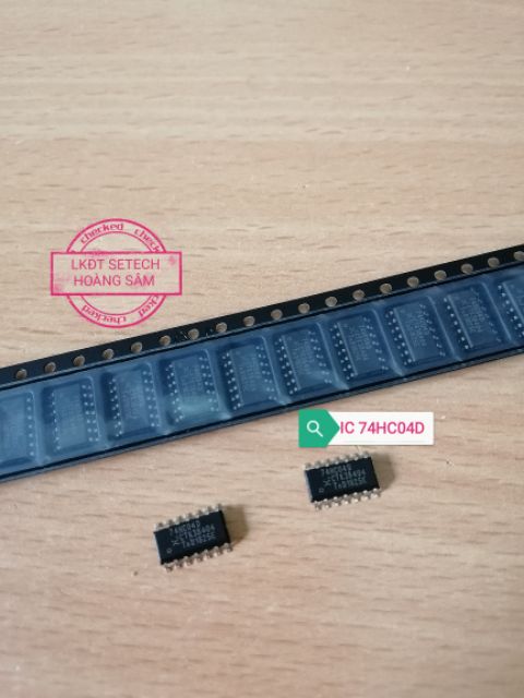 IC số 74HC04 SN74HC04  chân cắm DIP14,chân dán SOIC14