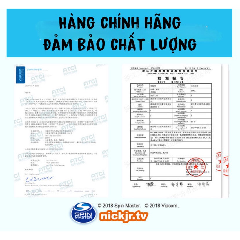 Bộ đồ ăn cho bé hình chú chó cứu hộ Paw Patrol - HÀNG HÃNG PHÂN PHỐI