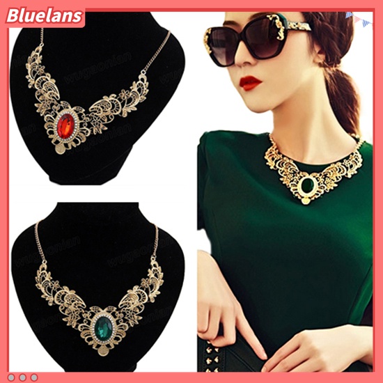 Dây chuyền mạ vàng đính đá sang trọng thời trang cho nữ