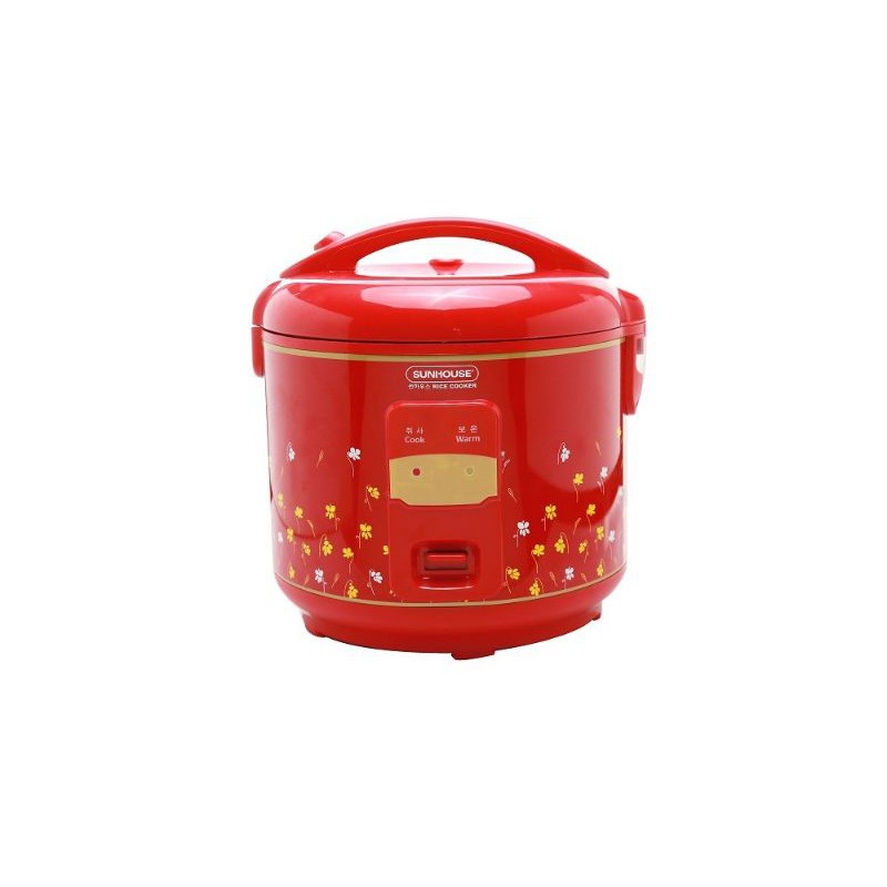 Nồi cơm điện Sunhouse 1.8L SH18M màu đỏ bảo hành 12 tháng chính hãng