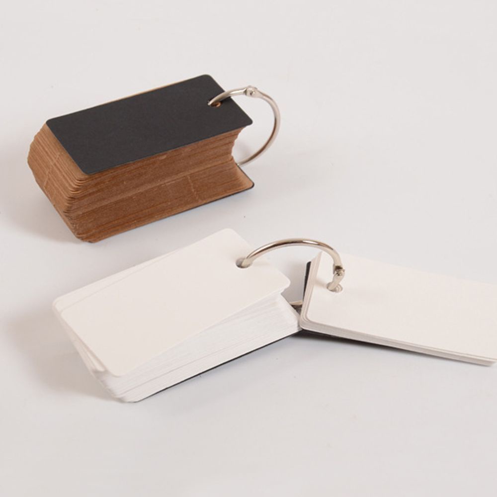 Set 100 Thẻ Giấy Lật Bằng Kim Loại Nhiều Màu Tiện Dụng