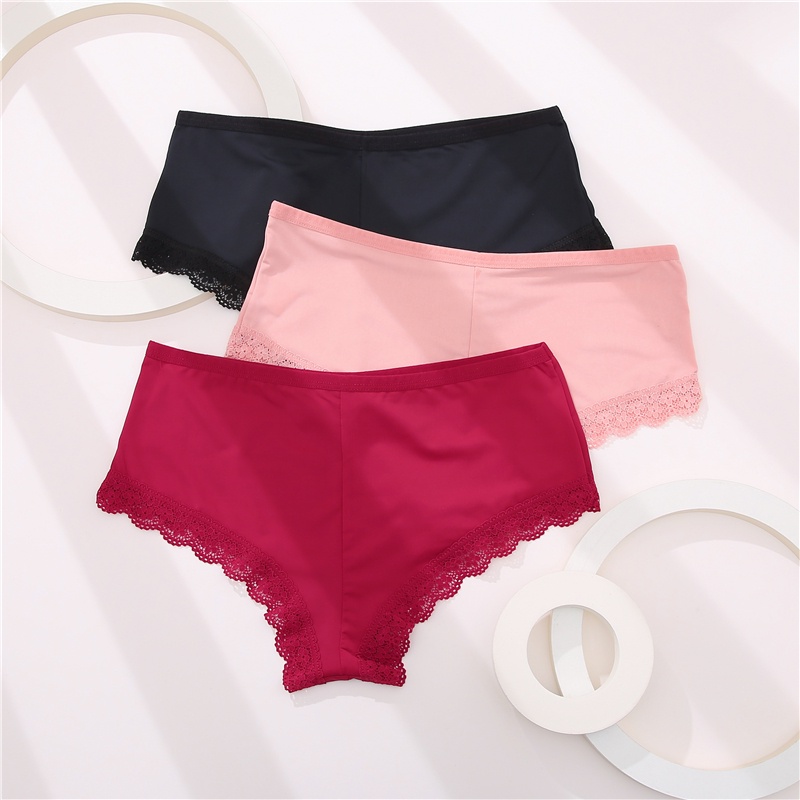 Cute Byte Quần Lót Ren Mềm Không Đường May Size M-2Xl Thời Trang Quyến Rũ Cho Nữ