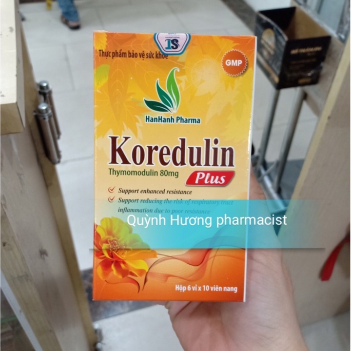 Viên uống KOREDULIN PLUS hộp 60 viên giúp tăng cường miễn dịch cho cơ thể