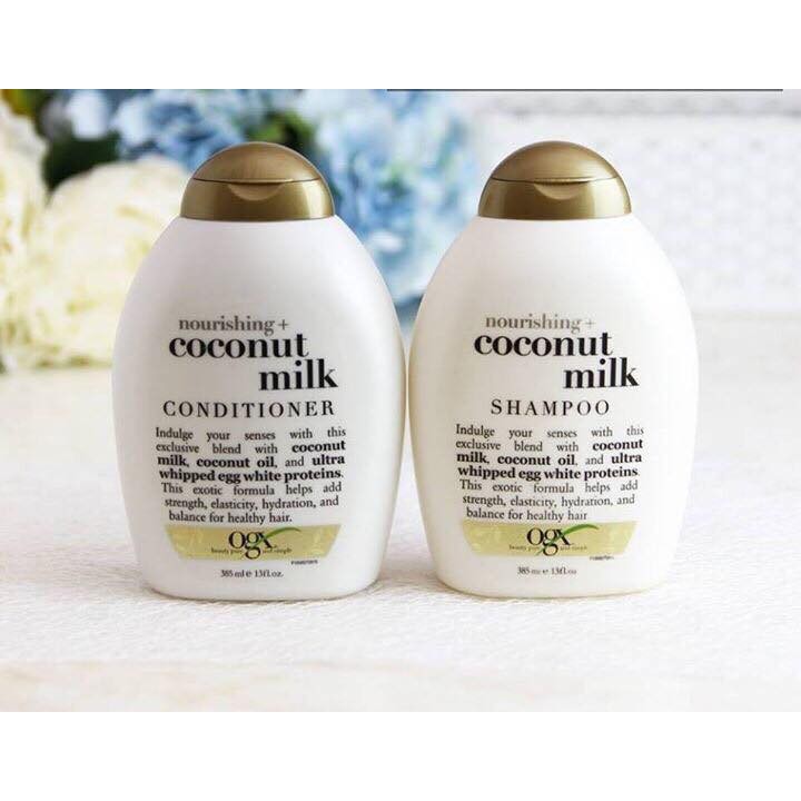 Dầu Gội Và Dầu Xả OGX Nourishing Coconut Milk của Mỹ