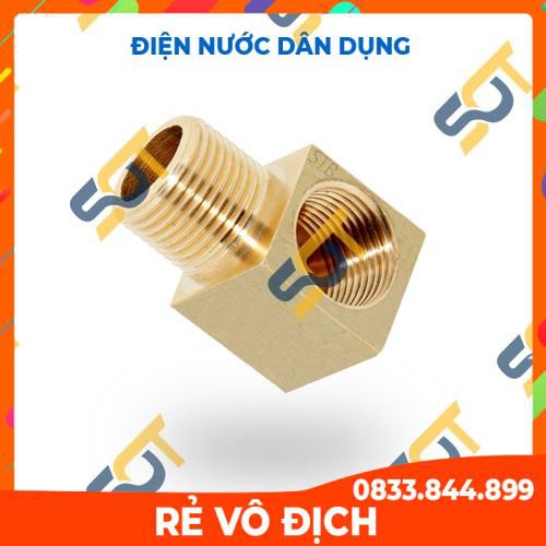 Co ren trong 3/8 (17), ren ngoài (tùy chọn)-(brass pipe fitting street elbow, co điếu) - bằng đồng