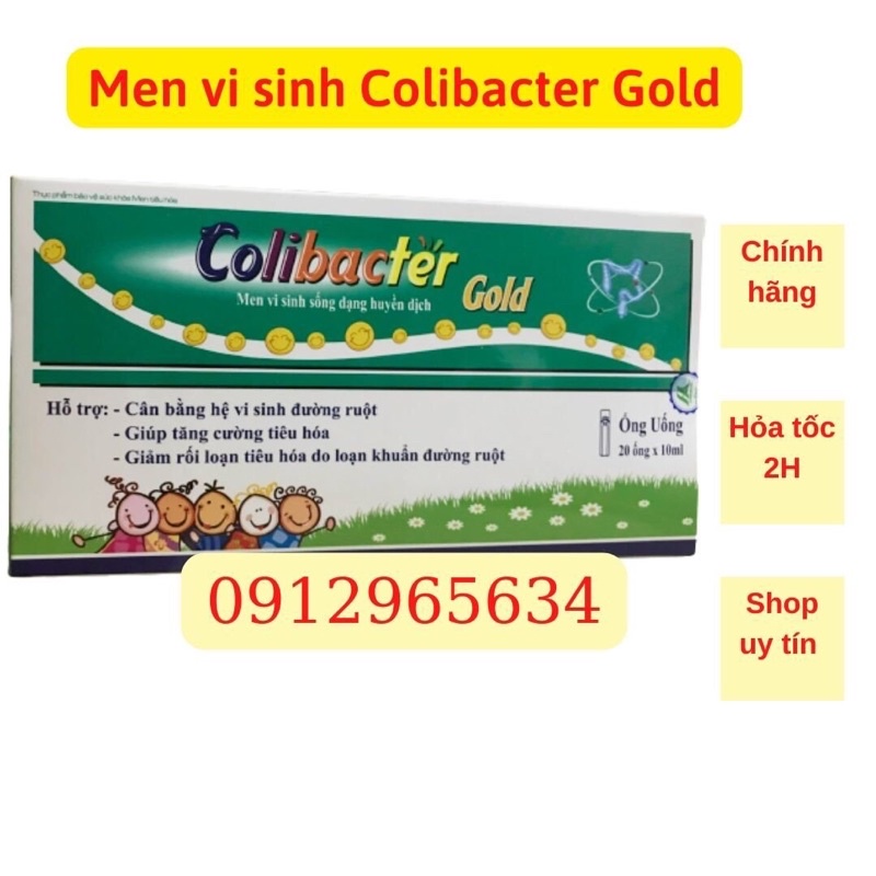 Men vi sinh sống dạng huyền dịch Colibacter gold men Bạch Mai hỗ trợ tiêu hoá trẻ ăn ngon hết biếng ăn