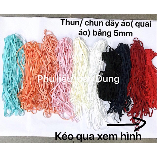 Thun/ chun dây áo( quai áo) bảng 5mm