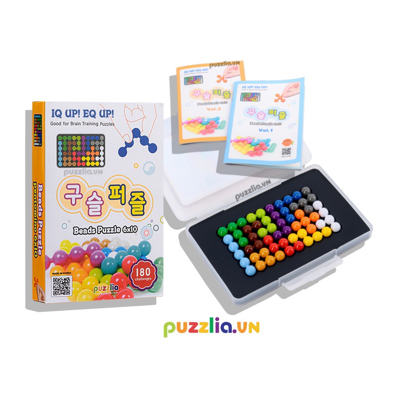 PUZZLIA ĐỒ CHƠI THÔNG MINH HÀN QUỐC PHÁT TRIỂN IQ - Bộ Hình Chữ Nhật 6*10 - Soleil home