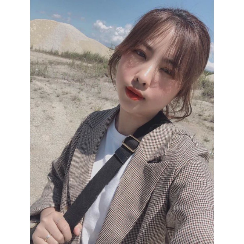 [ Mã FAMAYWA2 giảm 10K đơn 50K] Áo vest blazer kẻ nâu cực chất | BigBuy360 - bigbuy360.vn