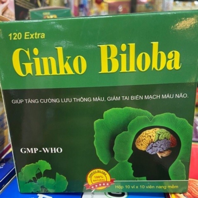 Viên uống Bổ não Ginko Biloba 120mg Extra