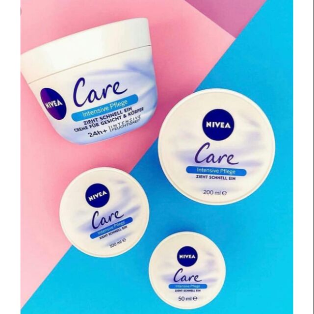 Kem dưỡng ẩm toàn thân Nivea Care Intensive Pflege dành cho da thường