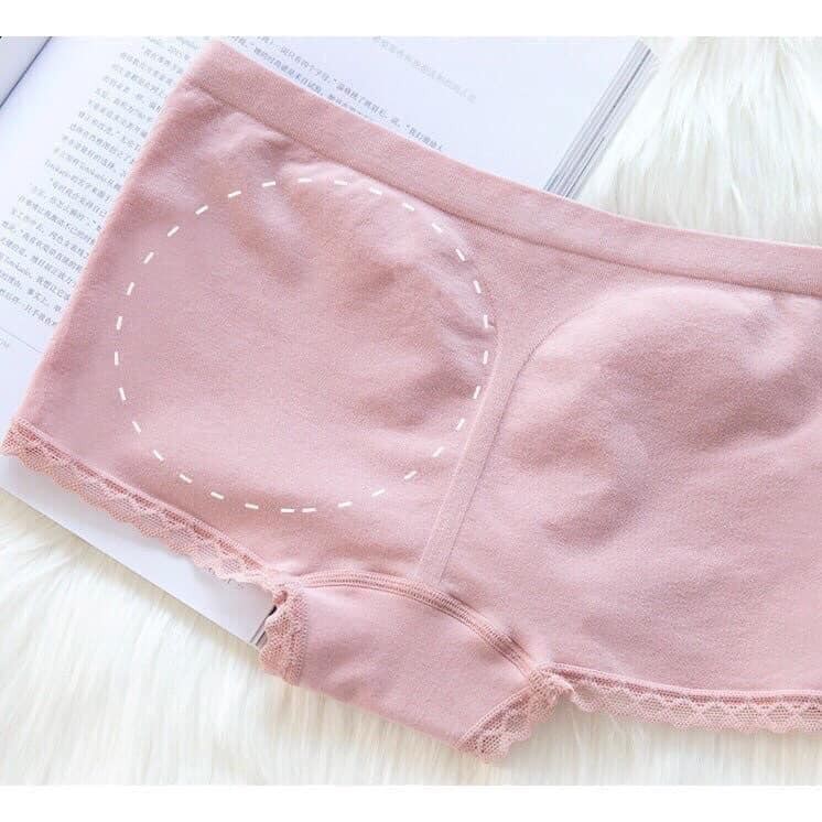 Lố 10 quần lót đùi nâng mông chất cotton viền ren mã 1888