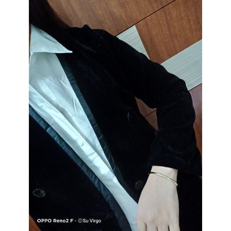 [ hàng VNXK ảnh thật + clip] Sét Áo vest nhung viền xám 4 cúc kèm áo sơ mi | BigBuy360 - bigbuy360.vn