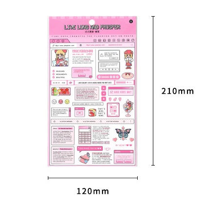 Peach 1Pcs Meta Search series stickers Journal Scrapbook Decor Sticker