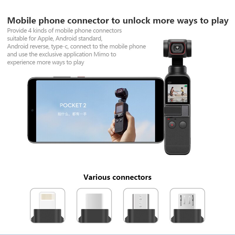 Bộ Chuyển Đổi Dữ Liệu Điện Thoại Android / IOS Cầm Tay Giao Diện Kết Nối Dữ Liệu DJI Osmo Pocket 2 Micro USB TYPE-C