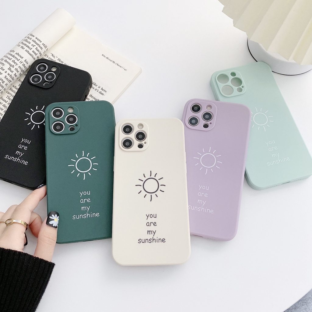 Ốp điện thoại chống rơi họa tiết mặt trời có dây đeo tay thích hợp cho IPHONE 12 11 XS MAX XR 8 7 PLUS