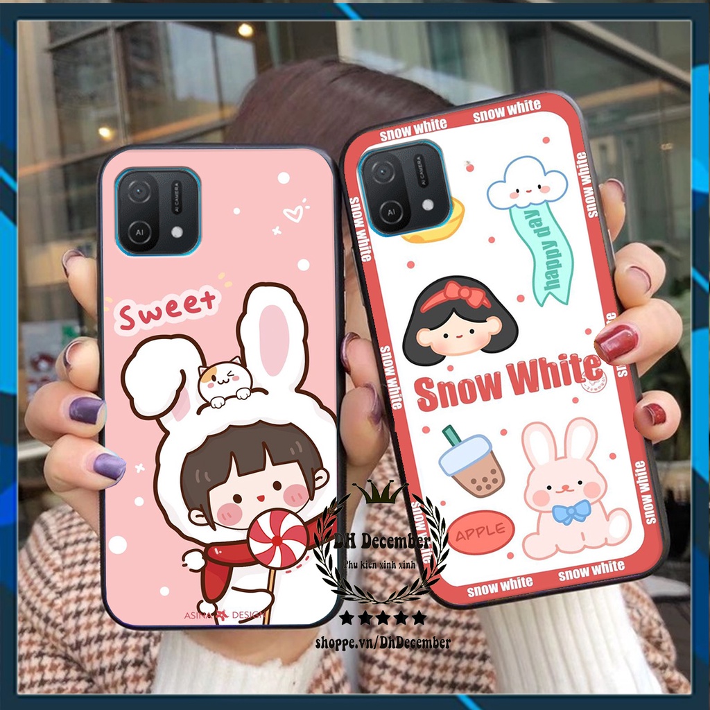 Ốp lưng Oppo A16K in hình 3D lucky, gấu Brick xinh xắn - KHÔNG NÊN BỎ LỠ