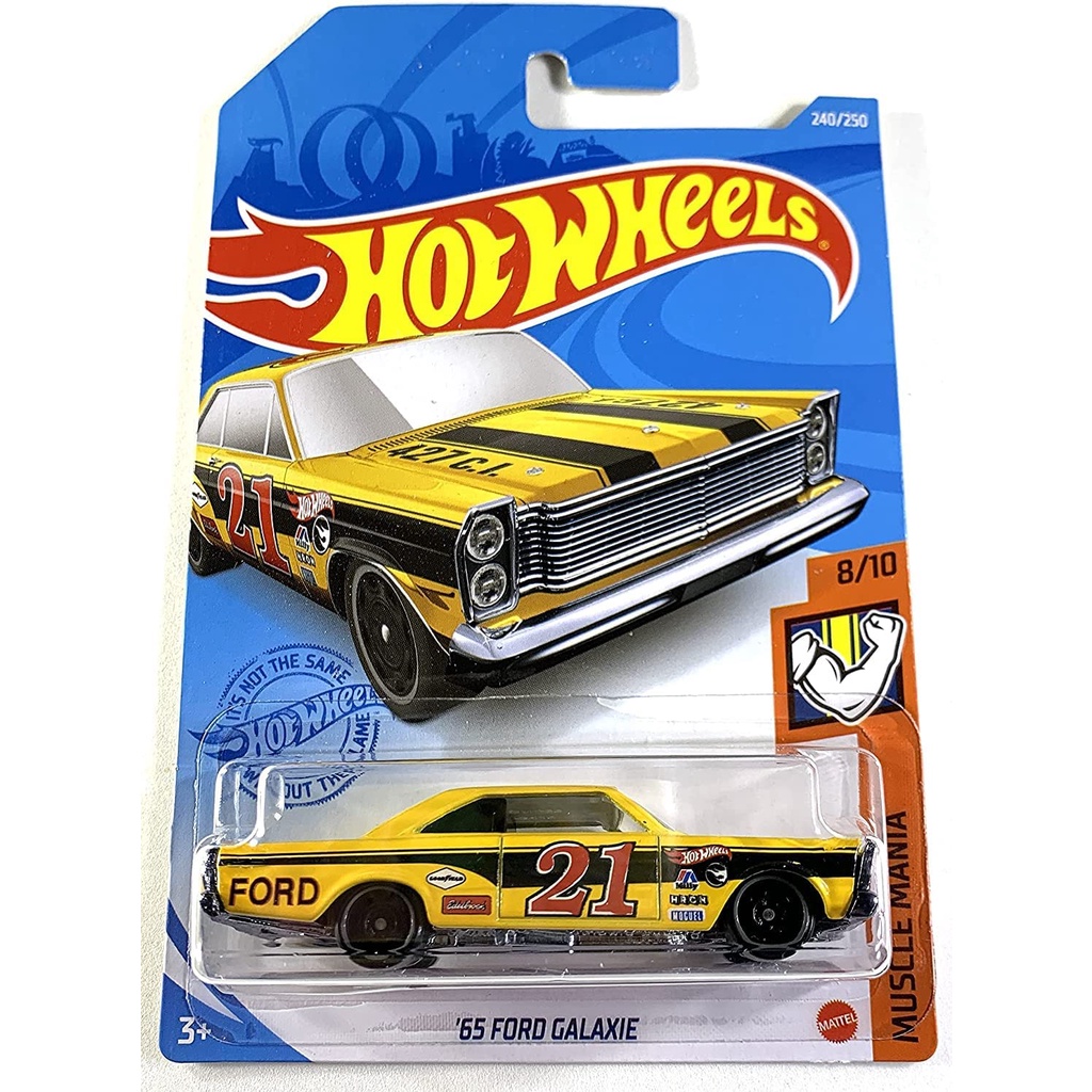 (T-hunt 2021) Xe mô hình Hot Wheels 1/64 '65 Ford Galaxie - Treasure Hunt (new)