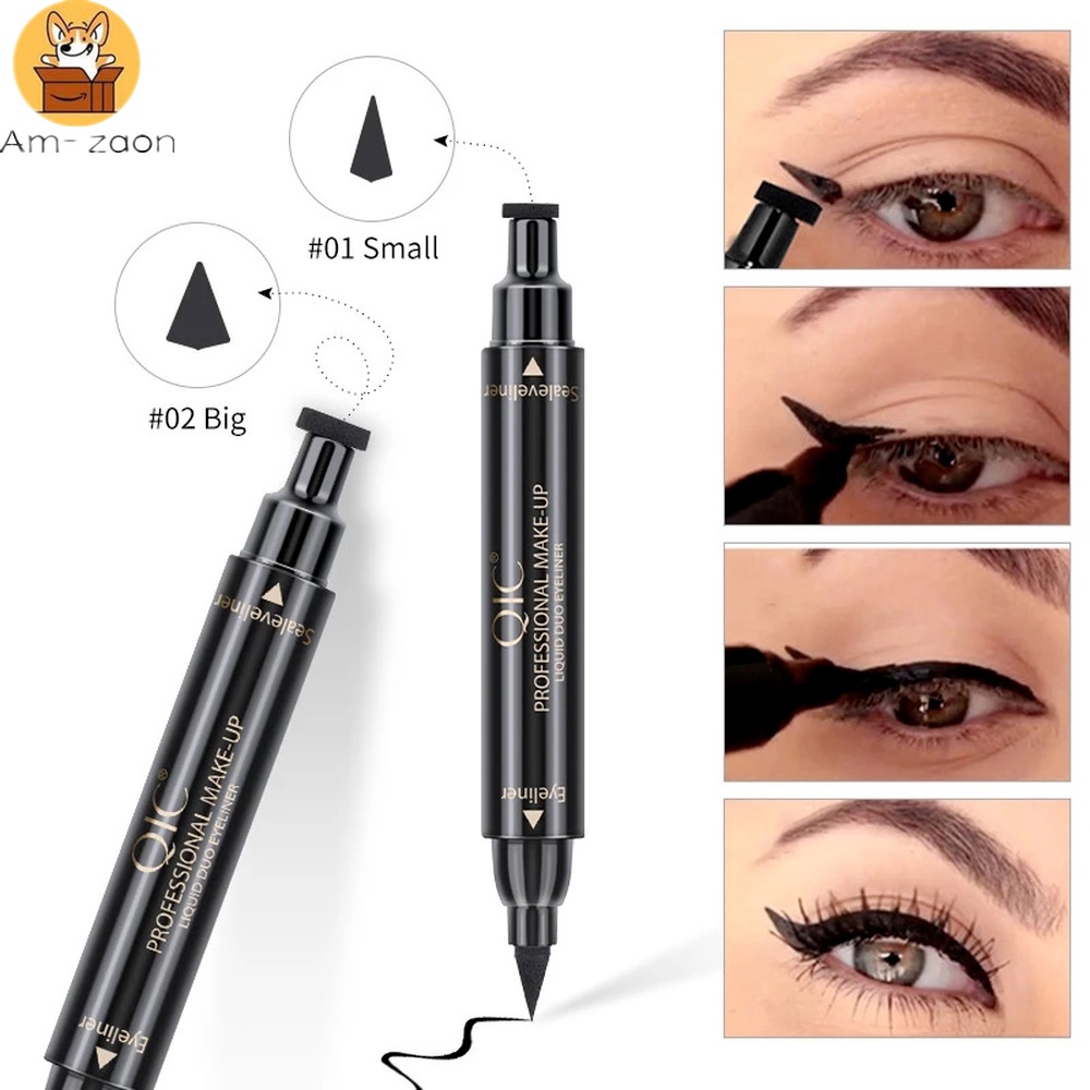 Bút Kẻ Mắt Dạng Lỏng 2 Trong 1 Nhanh Khô Chống Thấm Nước