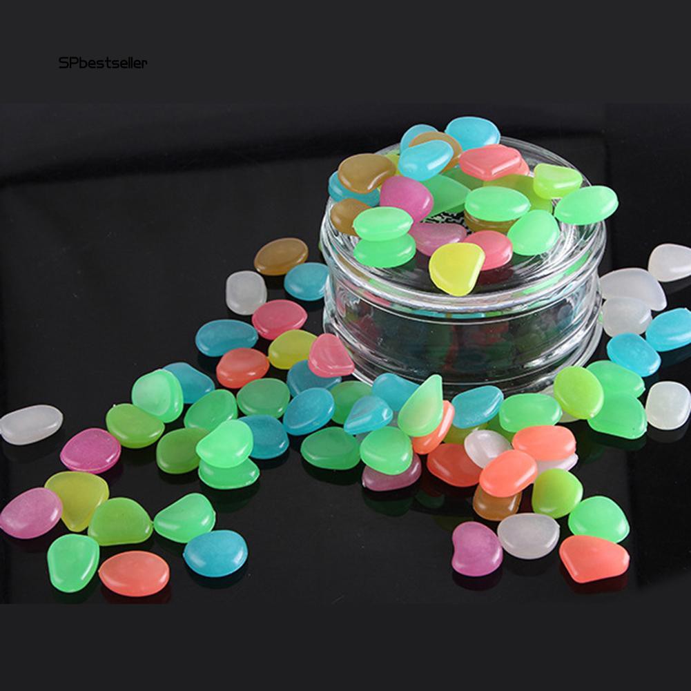 Set 100 viên đá dạ quang trang trí bể cá cảnh đa năng tiện dụng