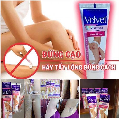 ✔️BÁN BUÔN - Kem Tẩy Lông Dùng Cho Da Nhạy Cảm Và Vùng Bikini Velvet [MP001] | BigBuy360 - bigbuy360.vn