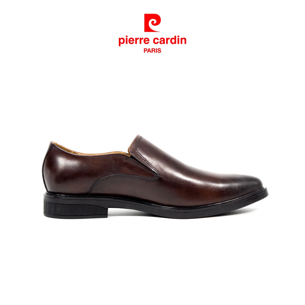 Giày tây lười nam da bò Pierre Cardin cao cấp, cổ điển, sang trọng, đế chống trượt - 346