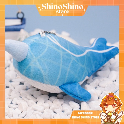 Móc nhồi bông cá voi childe 10cm chính hãng genshin impact official