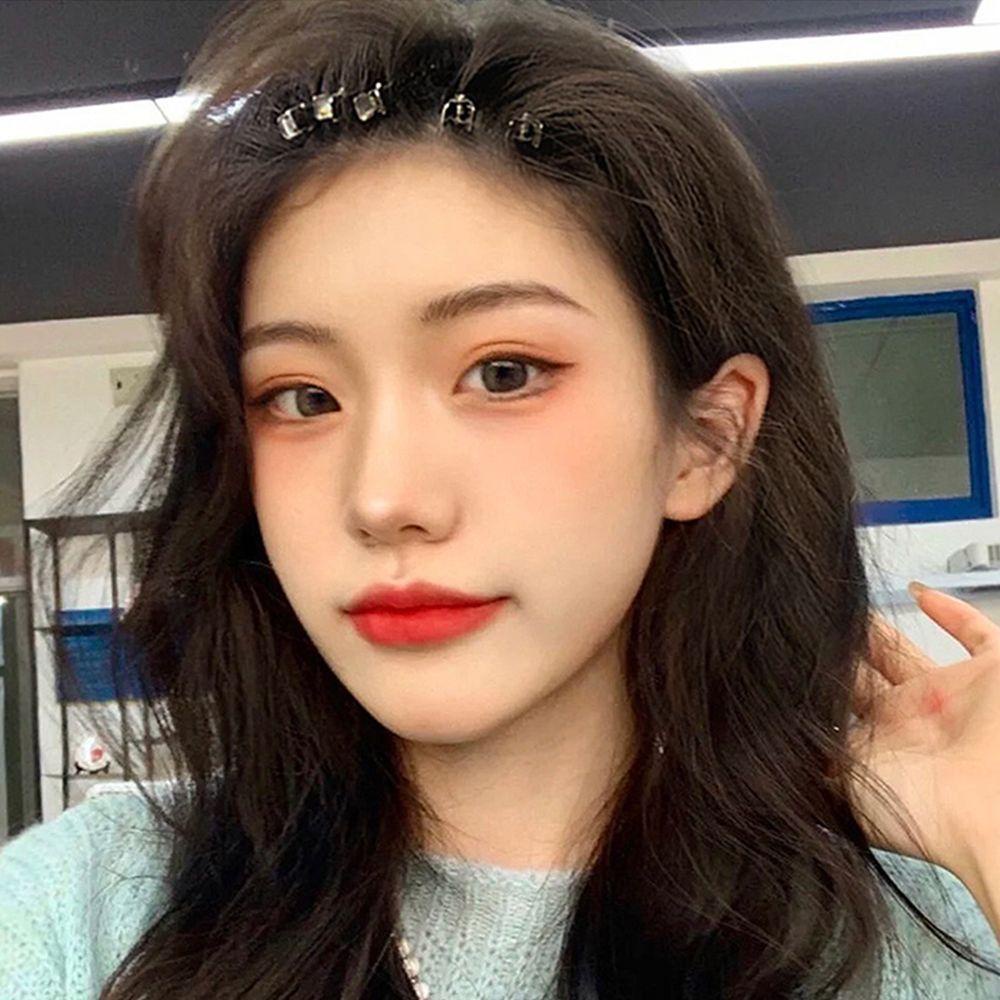 Set 5 Kẹp Tóc Mỏ Vịt Bằng Hợp Kim Đơn Giản Phong Cách Hàn Quốc