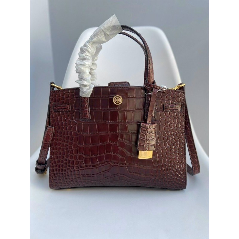 TÚI WALKER EM BOSSED SMALL SATCHEL TORY