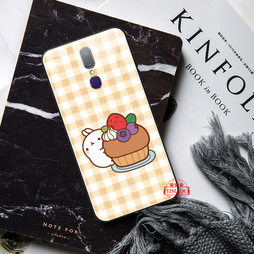 Vivo Y11 Y55 Y55S Y67 Y69 V5 V5S Y71 Y75 Y79 Y81 V7 Plus glass case 37Q cute chocolate clipart