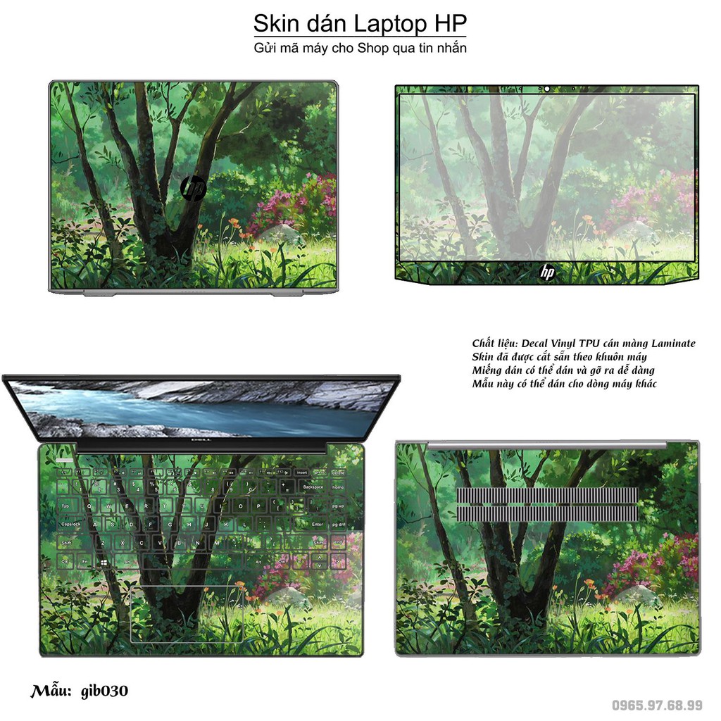 Skin dán Laptop HP in hình Ghibli movies (inbox mã máy cho Shop)