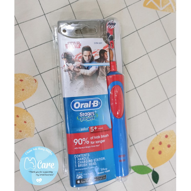 Bàn chải điện trẻ em, đầu bàn chải điện trẻ em thay thế Oral B , đầu bàn chải điện