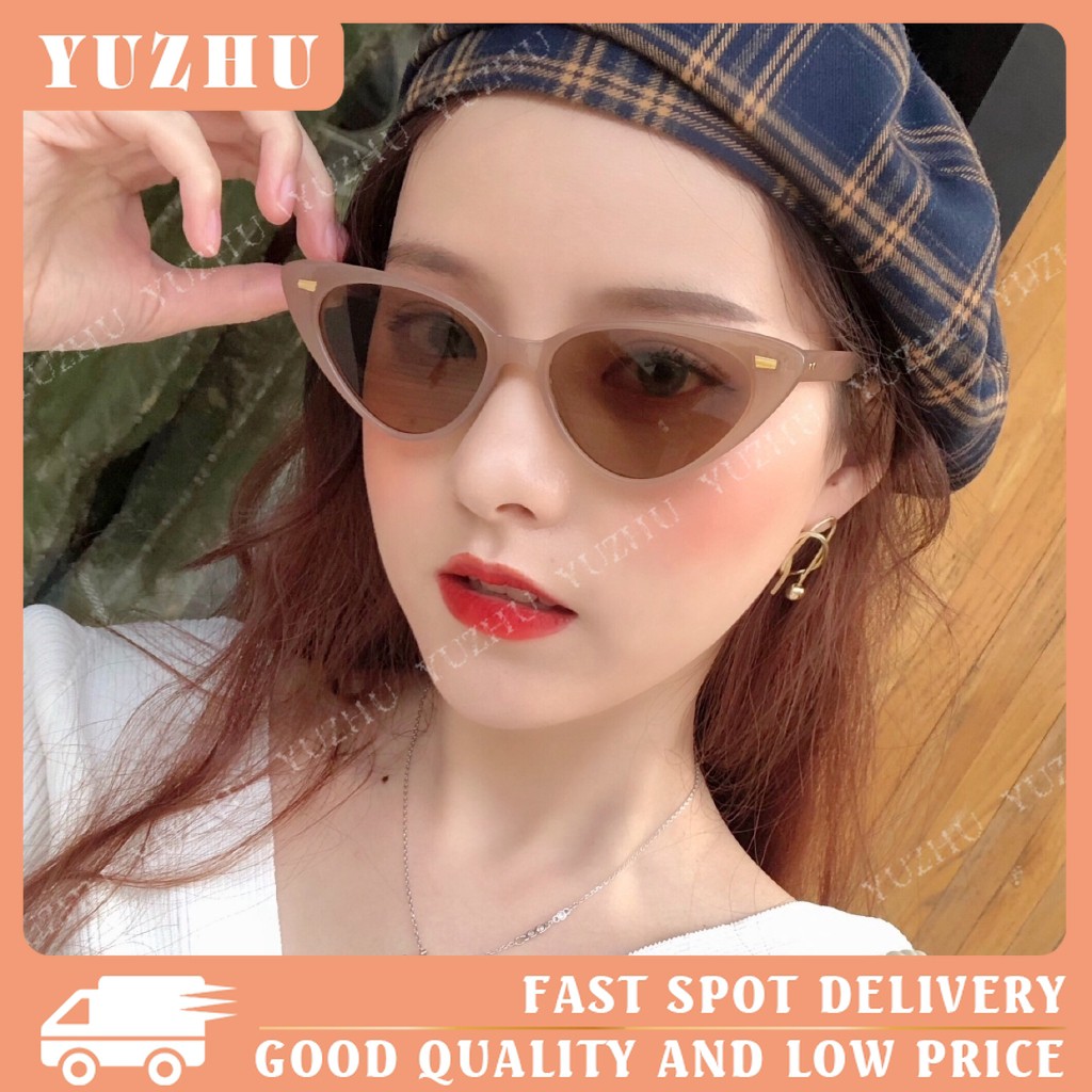 Kính Mát Gọng Nhỏ Hình Mắt Mèo Thời Trang Retro Chống Tia Uv400 Cho Nữ gentle monster