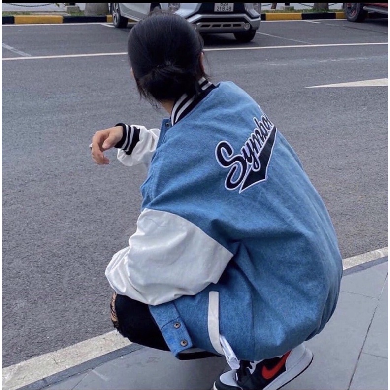 [ ẢNH THẬT ] ÁO KHOÁC BOMBER SYMBOLIC FORM RỘNG TAY BỒNG