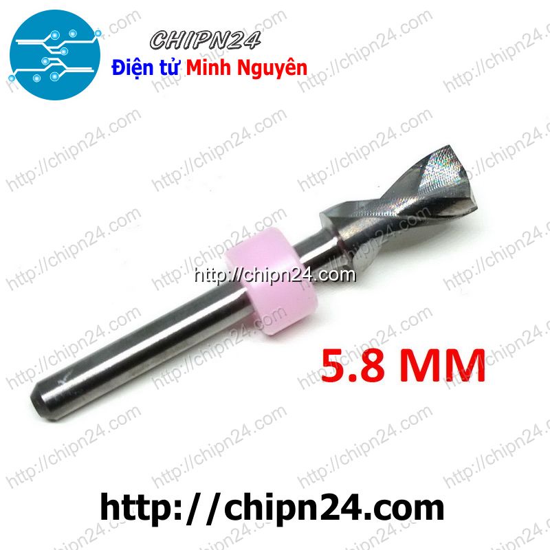 [1 CÂY] Mũi khoan mạch in CNC 5.8mm (Mạch điện tử, PCB)