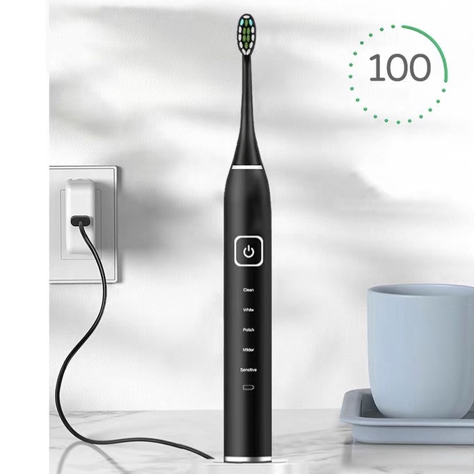 [Bảo Vệ Nướu]Bàn Chải Đánh Răng Điện Tự Động Thông Minh Sumkyle EA-315 Breo Market Mạnh mẽ Bạo Vệ Nứu Miệng Sạc Cảm Ứng