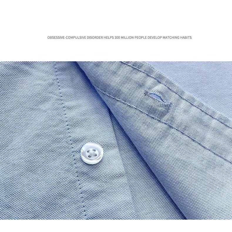 Áo Sơ Mi Tay Dài Vải Oxford Phong Cách Retro Nhật Bản Thời Trang Thu Đông Cho Nam TF2