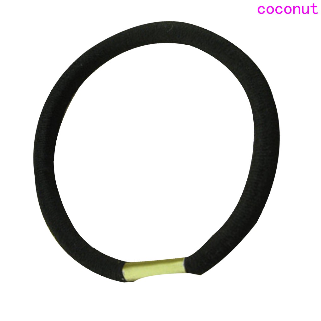 Bộ 10 Dây Buộc Tóc Co Giãn Màu Đen Dành Cho Bạn Gái