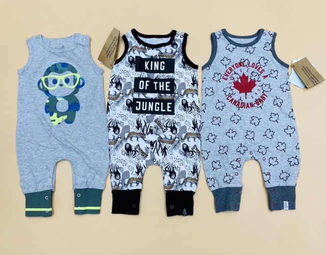 Quần yếm cotton Mini Heroes xuất dư cho bé (nhiều mẫu)