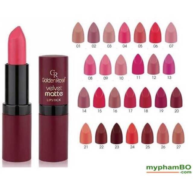 Xả hàng son golden rose đỏ