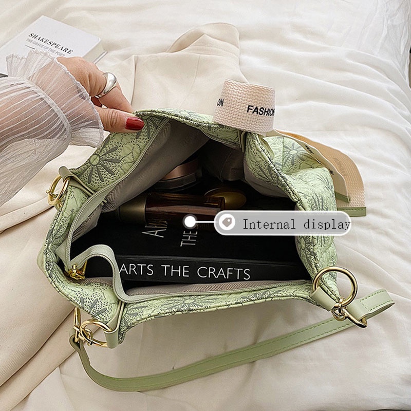 Túi Đeo Vai Sức Chứa Lớn Phong Cách Phương Tây Thời Trang Cho Nữ