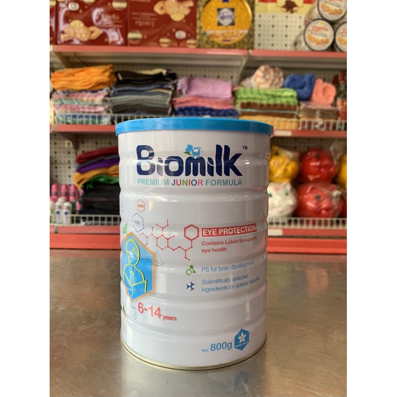 Sữa Biomilk Úc 6-14Y [ Mua 3 Giảm 15k]  [ giúp sáng mắt ] { date mới nhất } Lon 800g