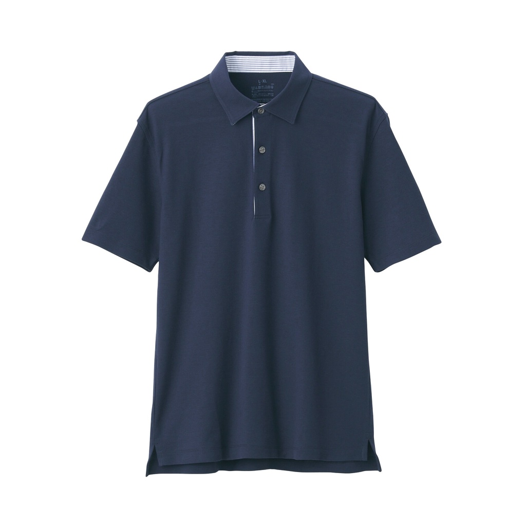 Muji Áo Polo Vải Pique Cool Touch
