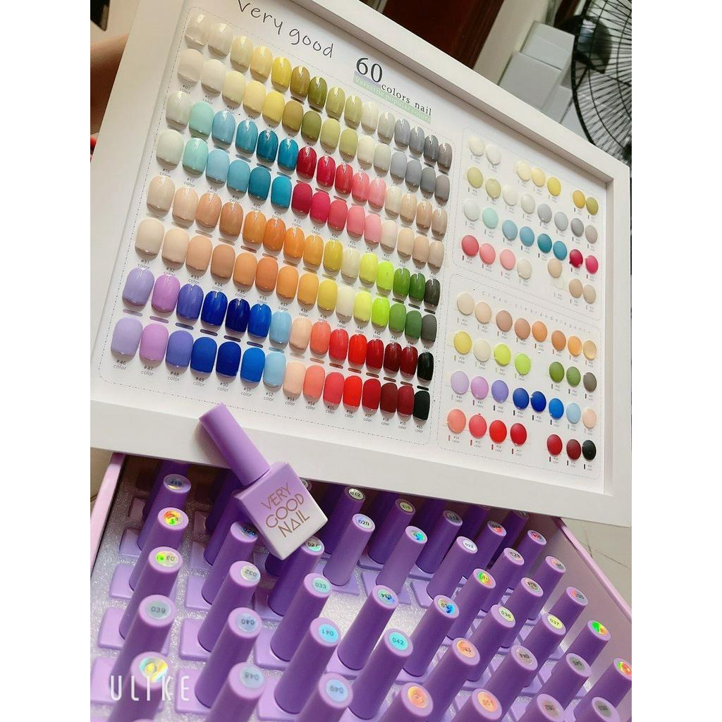 [Hỏa Tốc] Sơn Gel Very Good Nails Bảng 60 Màu Loại Cao Cấp Chính Hãng Siêu Mướt Bao Test Chất Sơn Led/Uv N.p Nails